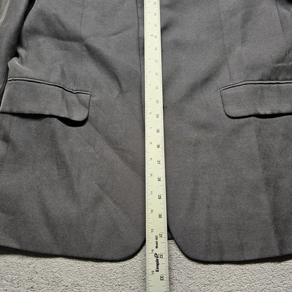 Alfani Blazer Jacket Men R41 Gray Lined Notch Lapel Single Breasted Button Front